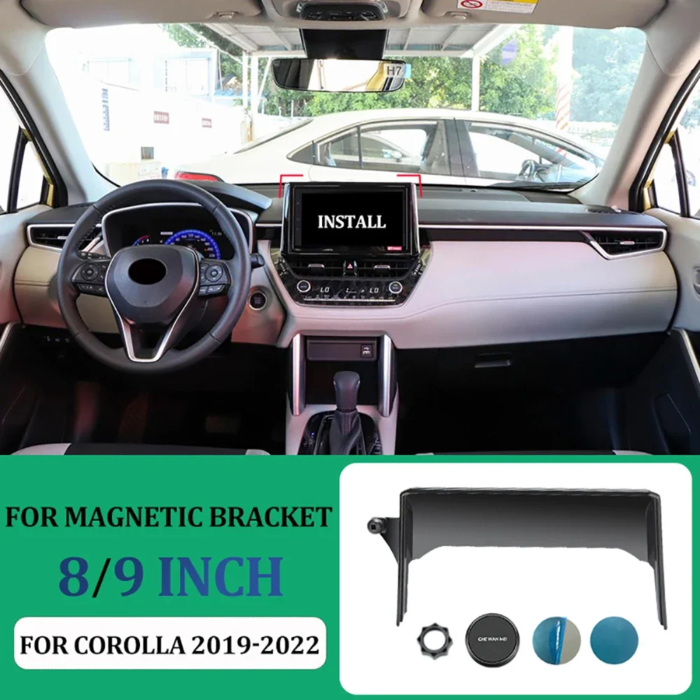 Multimedia Screen Phone Holder For Toyota Corolla E210 12th Car Navi Screen Frame Phone Bracket For Corolla phone holder mobile phone holder