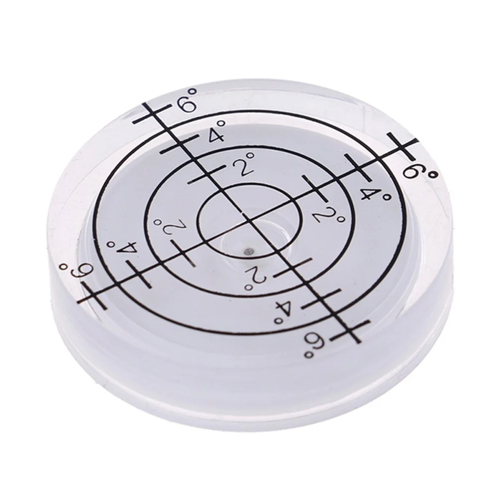 

1Pc 32mm Spirit Bubble Degree Mark Surface Level Round Circular Measuring Meter Highly Translucent And Wear-resistant Universal