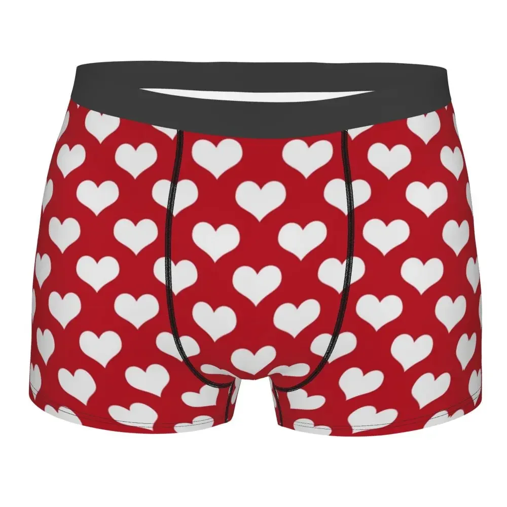 

Мужское нижнее белье Red Hearts, боксеры, новые мягкие трусы для мужчин