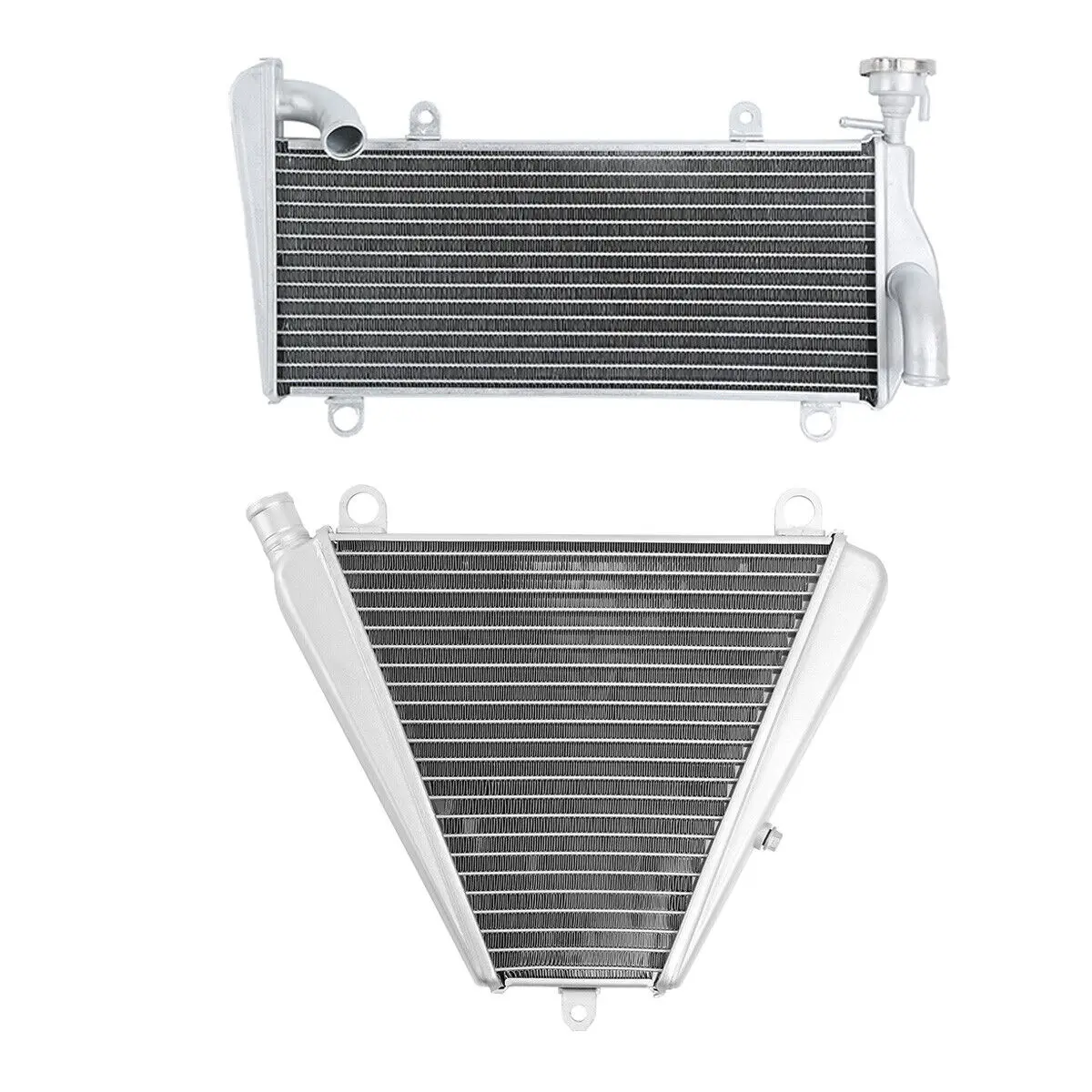 

Silver Upper & Lower Radiator Water Cooler Cooling For Ducati 959 Panigale 2016 899 2014 2015 1199 2012 Streetfighter V2 2022-23