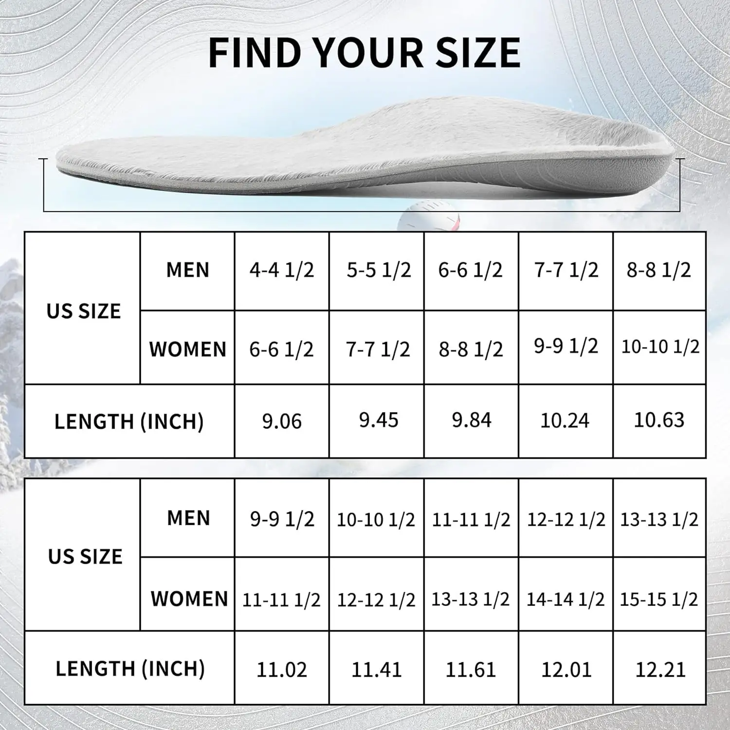 Arch Support Orthopedic Insert Winter Comfortable Fluffy Soft Lightweight Warm Insole for Men and Women