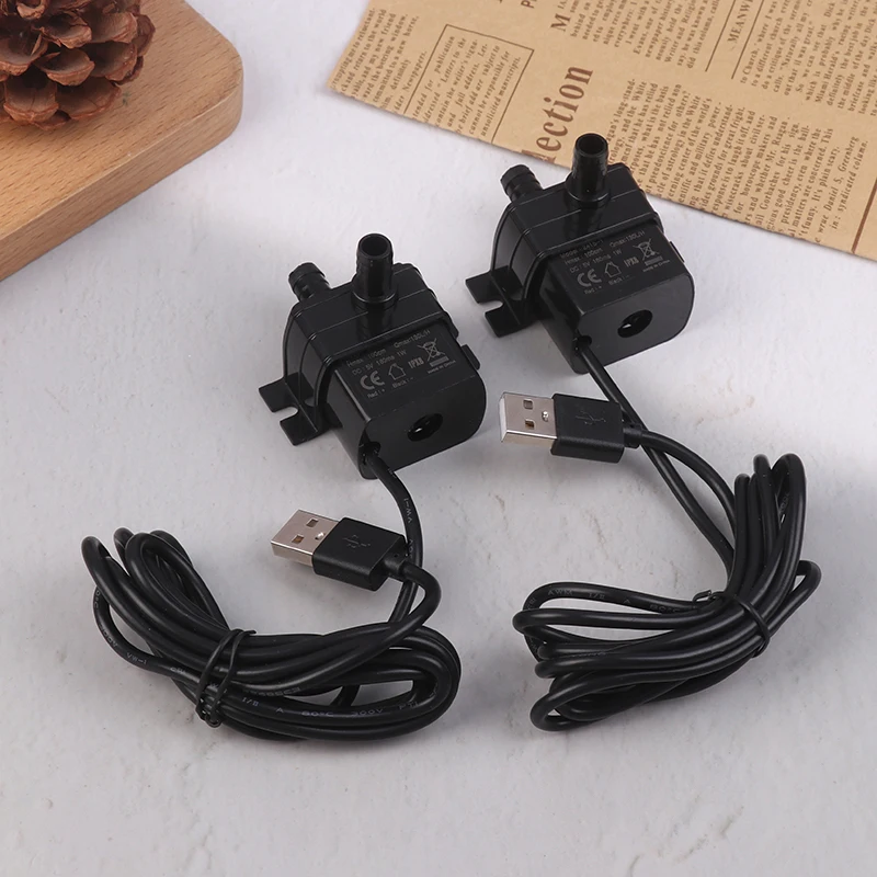 Ultra-quiet Brushless DC USB Water Pump 5V 1W 130L/H Lift 100CM Submersible Fountain Aquarium Circulating Micro Water Pump cooling water pump
