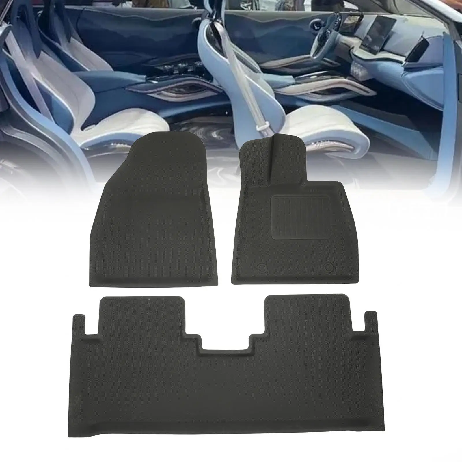 

Passenger Seat Floor Mat Liners Set Waterproof for Byd Seal Accessories