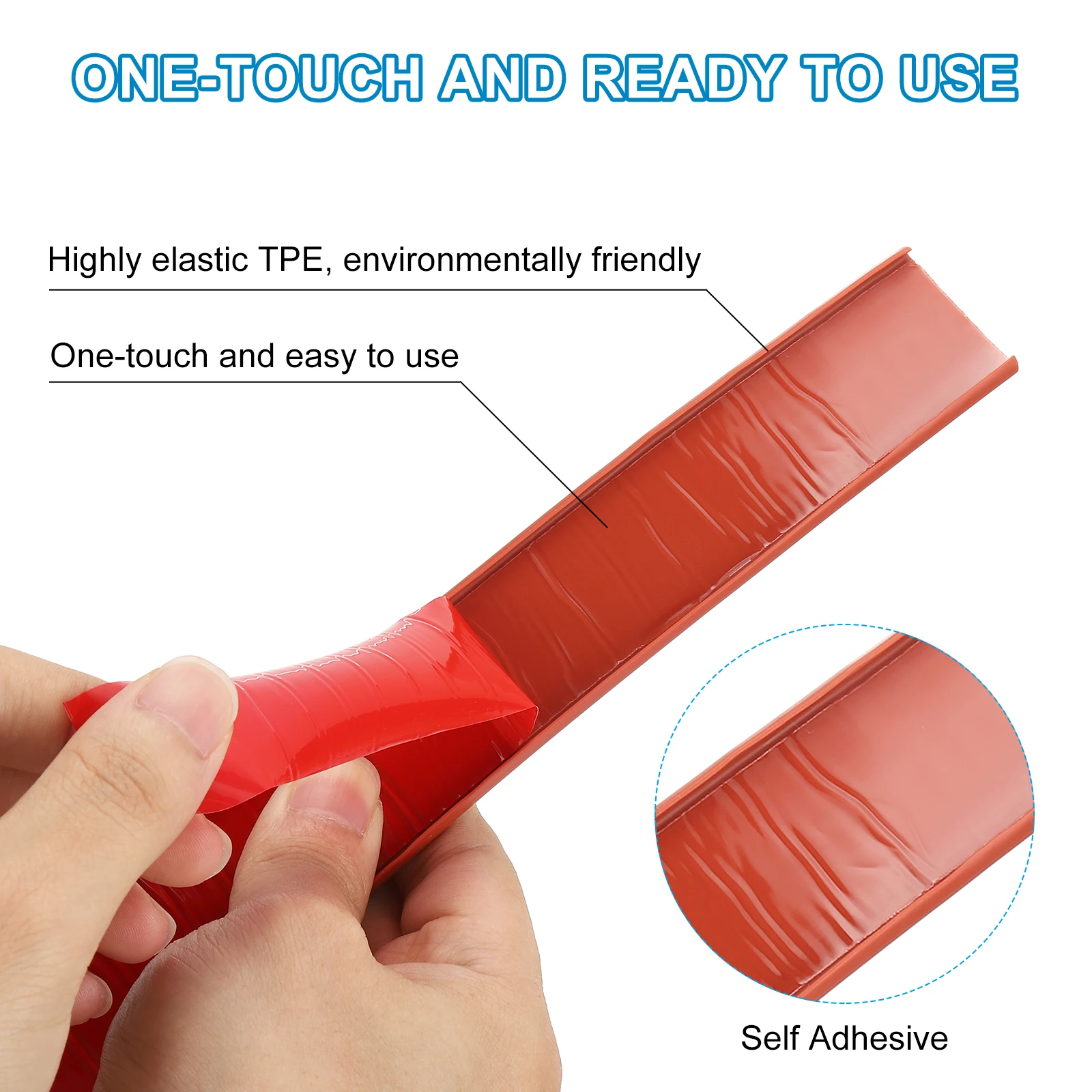 Edge Banding Strip U-Shape Furniture Self Adhesive Edging Trim Flexible Protector for Countertop Table Cabinets Shelve