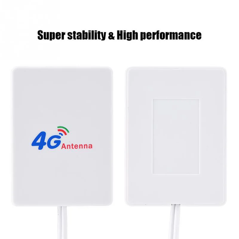SMA TS9 CRC9 커넥터 포함 4G LTE 안테나, 3G 4G 패널 안테나, 2M 케이블, E8372 E3372 B315 라우터 USB 모뎀, TS9