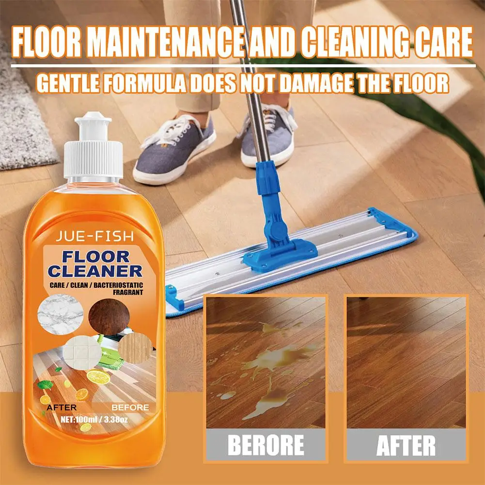 100ml Wood Floor Brightening Cleaner Decontamination Agents For Tiles Floor Scratch Repair Agents Clean Tools floor cleaner liquid