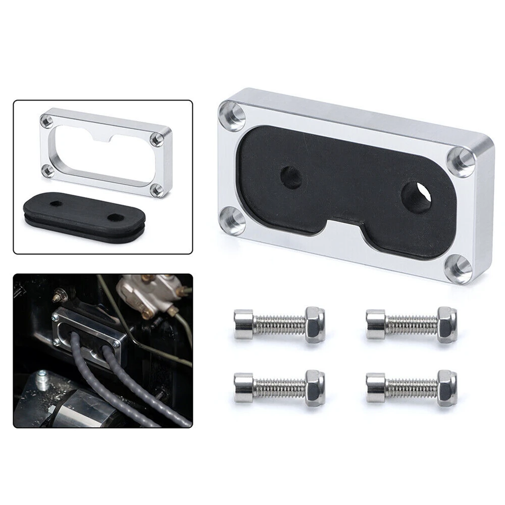 Billet Firewall Shifter Cable Grommet Fits Civic Integra w/ K-Series Swap SILVER Lower Cost And Easier Installation Practical