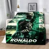 Printed Blanket Football star CR7 R-RonaldoS Blankets Warm Blanket Soft and Comfortable Blanket Home Travel Birthday Gift 5