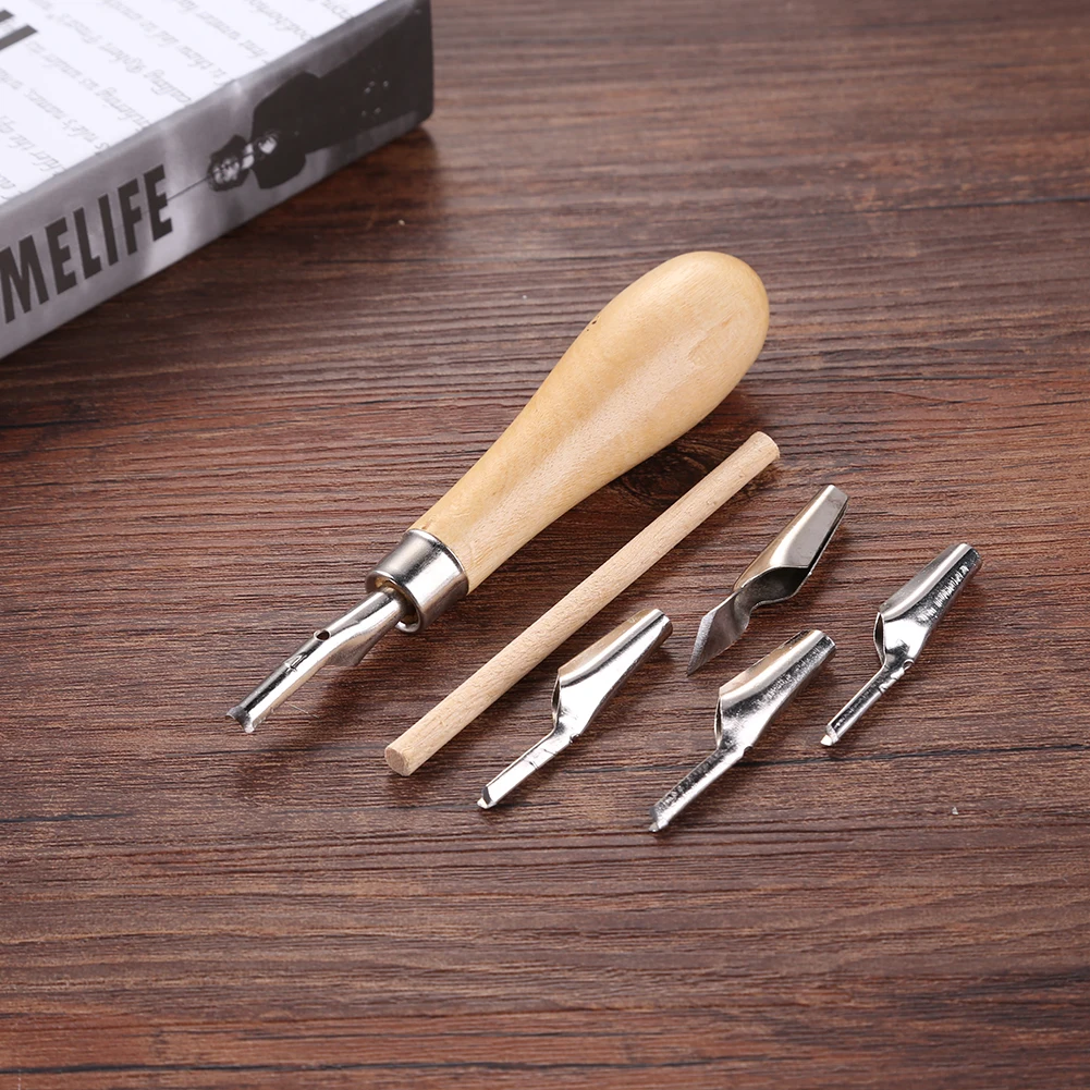 Wood Carving Blades Cutting Knife Wood Carving Knives Carving Tool 7 in 1 Engraving Knives Set DIY Portable Woodcut Knife Scalpel Pen Cutter Kit for Beginners