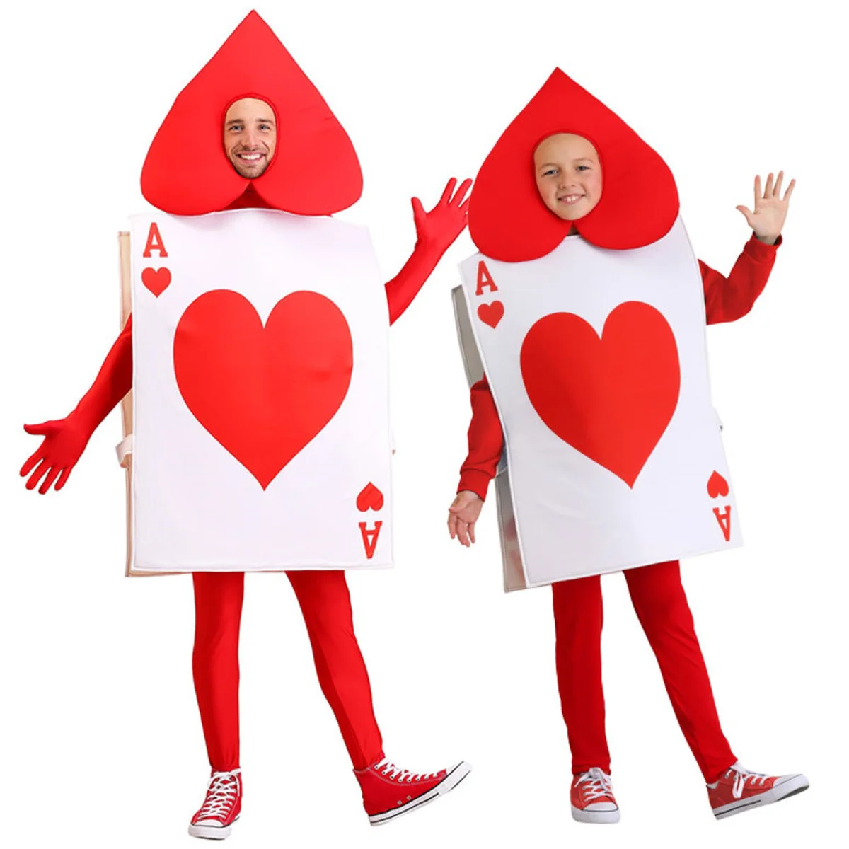 halloween-cosplay-unisex-parent-child-ace-of-hearts-poker-playing-card-costume-for-kids-child-adult-tunic-hat-suit