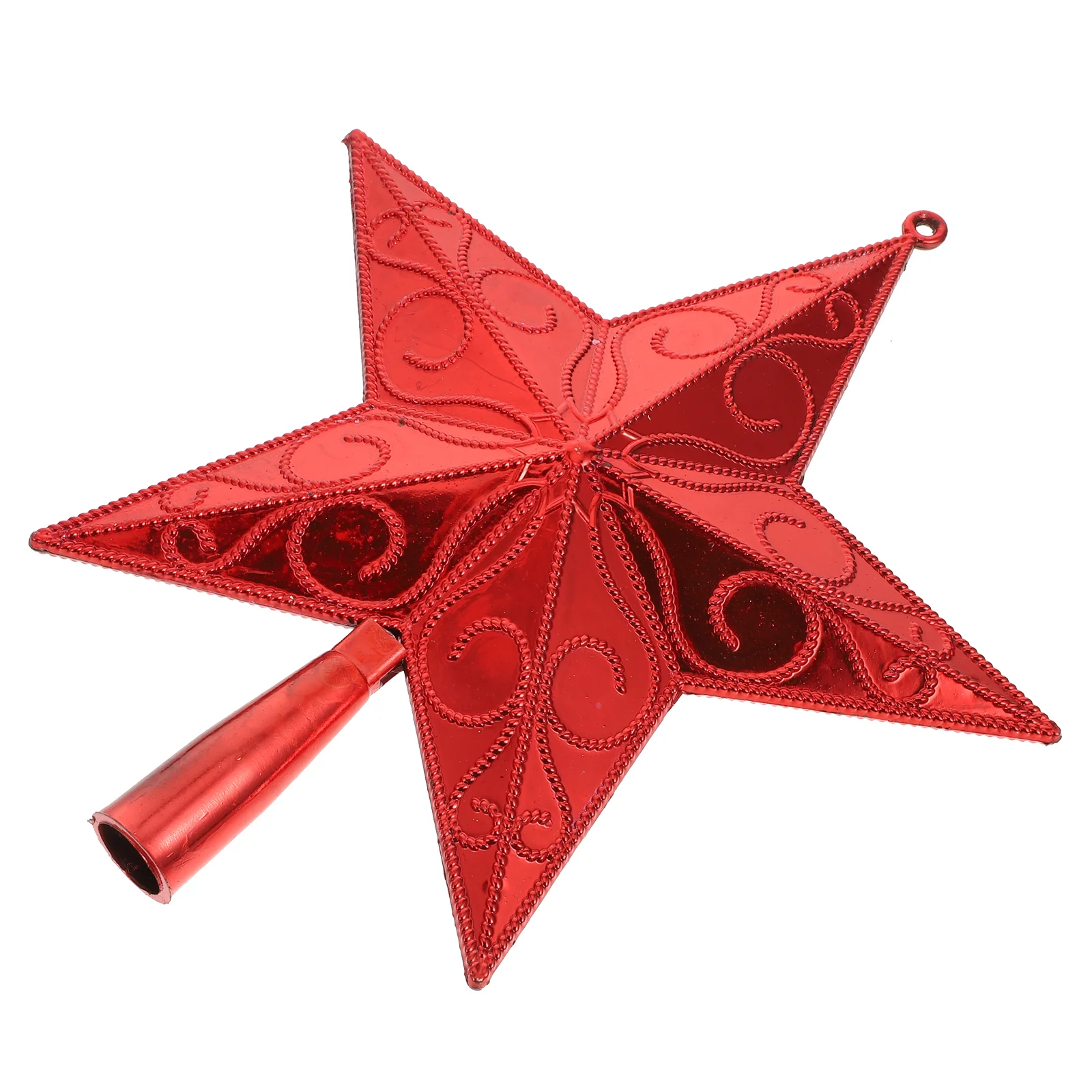 

Christmas Tree Top Star Ornament Celebrity Decoration Plastic Xmas Treetop Five-pointed