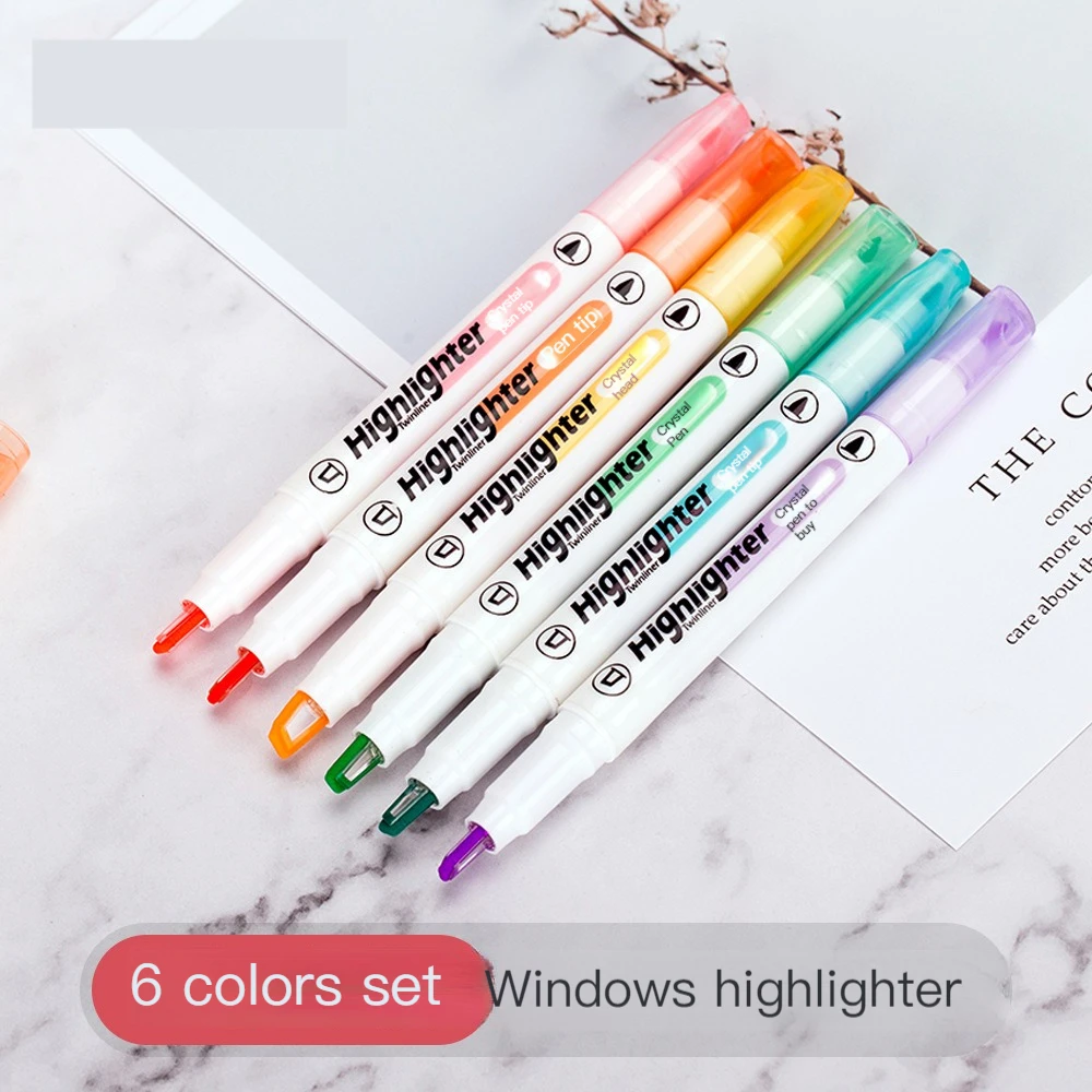 Evidenziatori Mini Set Macaron Colori Evidenziatore Studente Pennarelli  Colorati Protezione Degli Occhi Graffiti Forniture Ufficio Da 9,05 €