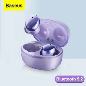 Baseus E2 True Wireless Headphones Bluetooth 5.2 TWS Earphone In Ear Earbuds HD Stereo Headset For iPhone 13 Pro Xiaomi Samsung