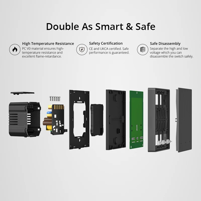 SONOFF M5 SwitchMan WiFi Smart Switch wifi smart switch 80/86/120 Type 1/2/3 Gang EU/US Wall Switch Via Ewelink Alexa Google Home Alice