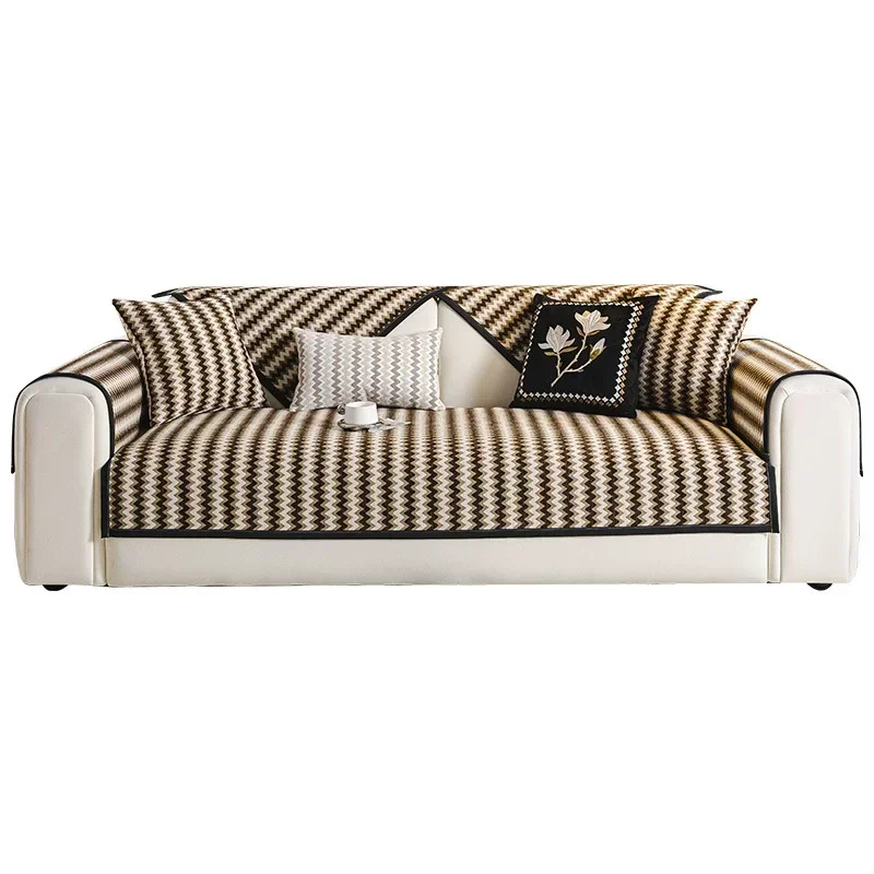 Four Seasons Universal Dirt-resistant Non-slip Cushion Light Luxury High-end All-inclusive Sofa Cover Cloth Towel 4