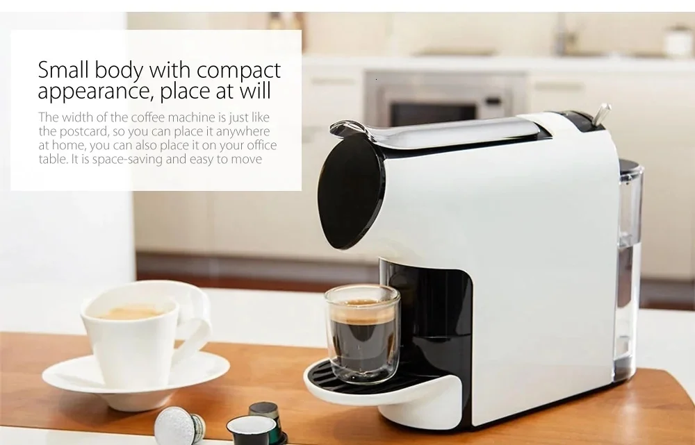 220V Capsule Espresso Coffee Machine Automatically Extraction 9 Level High Pressure Electric Coffee Maker From Xiaomi Youpin