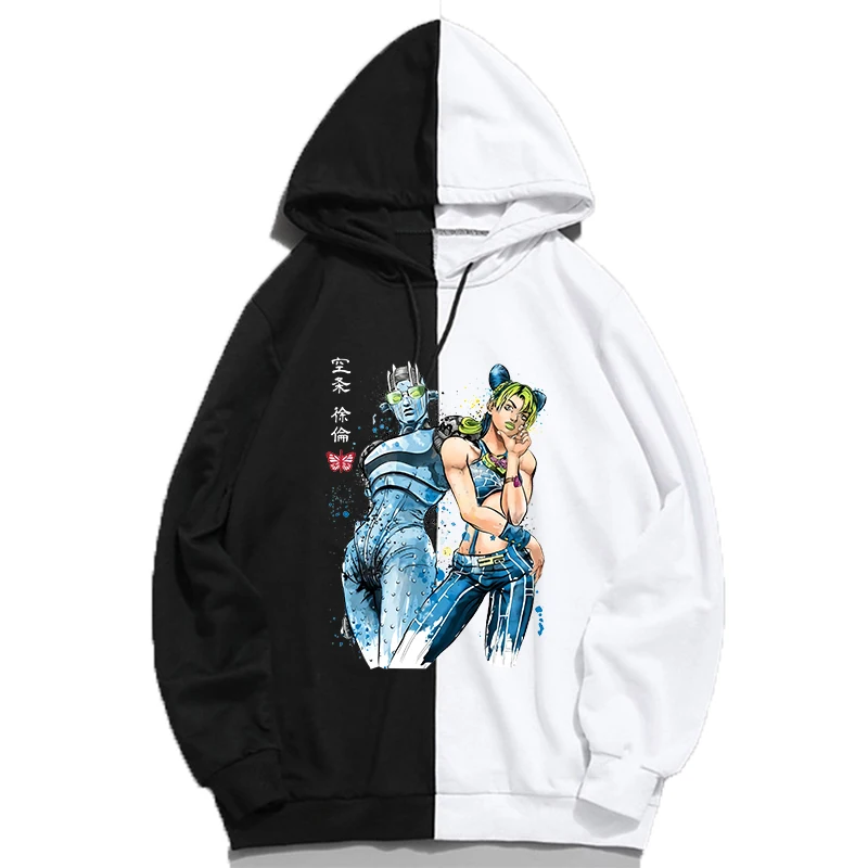 Anime Giapponese Jojo Felpa Manga Jojo Bizarre Adventure Felpa Con Cappuccio Unisex Divertente Harajuku Cartoon Hip Hop Abbigliamento Felpe Con Cappuc