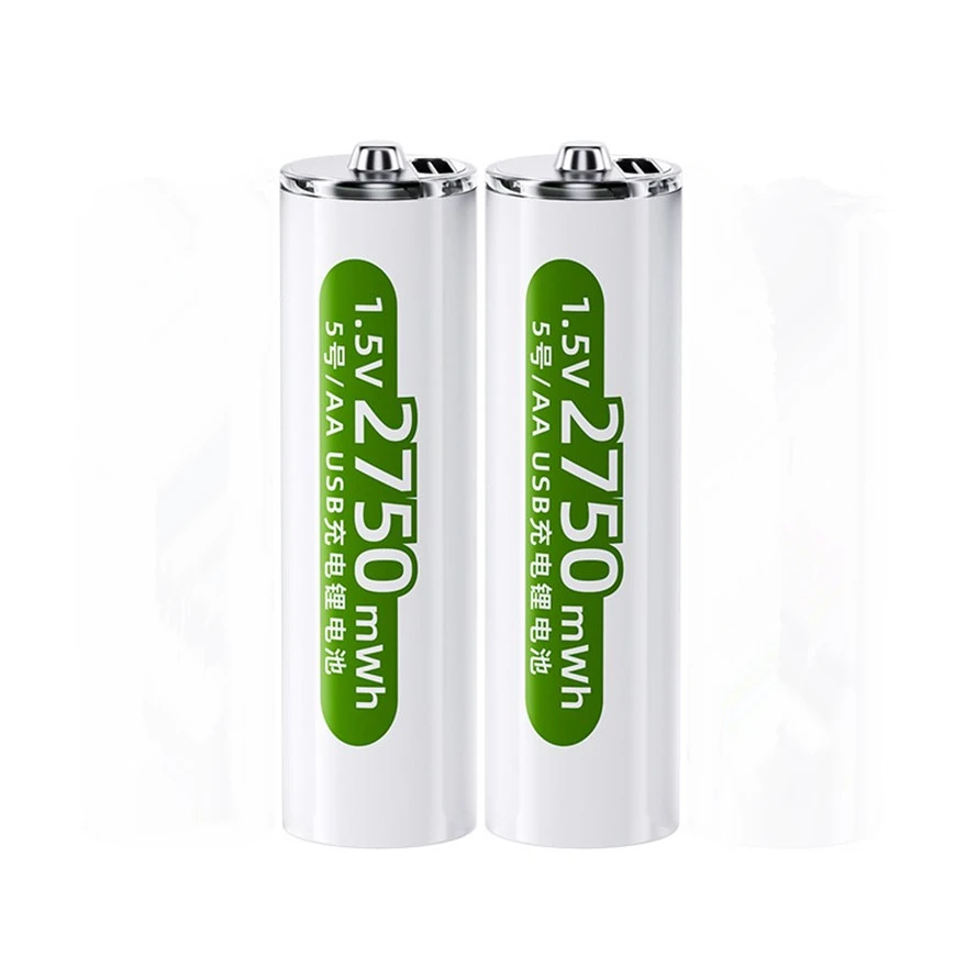 Nova Bateria Recarregável de Lítio Recarregável Usb 1.5v aa 2750mwh com Cabo tipo c para Carregamento Rápido - Image 2