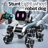 Children's Eight-wheel Stunt Mechanical Robot Dog Remote Control Swinging Arm  8-Wheel Climbing Car Toy Dog Boys Girls Gift 1
