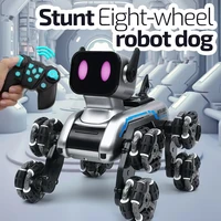 Children's Eight-wheel Stunt Mechanical Robot Dog Remote Control Swinging Arm  8-Wheel Climbing Car Toy Dog Boys Girls Gift 1