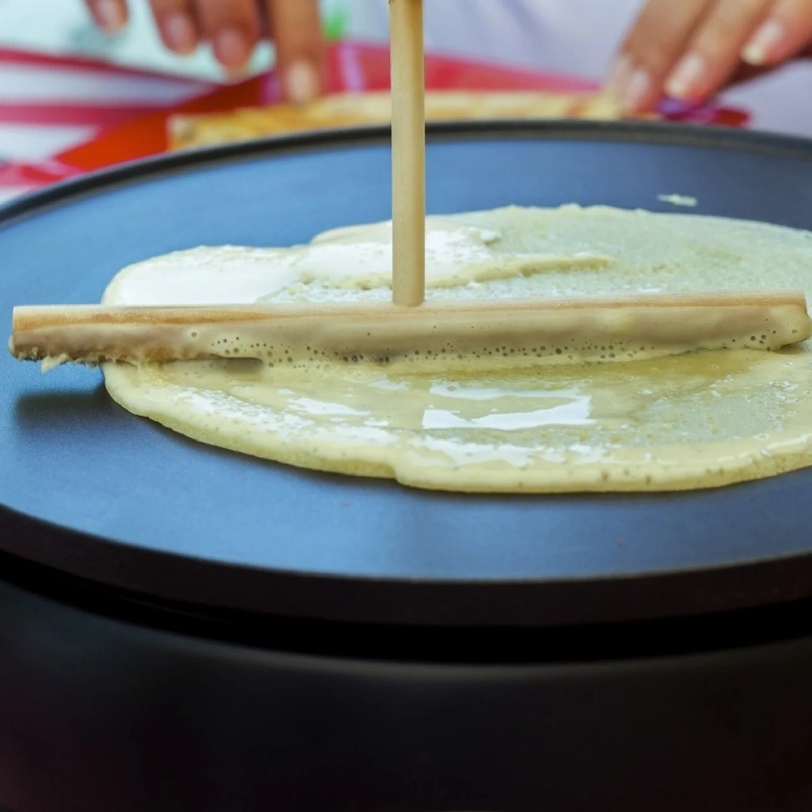 Pancake Tool Kitchen Utensil Set Crepe Stick Spreader Spatula Turner Maker Wooden Bamboo