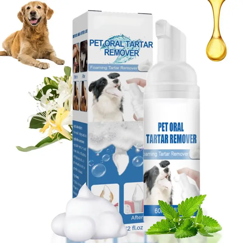 

Pet Tartar Remover Remove Calculus Yellow Teeth Bad Breath Teeth Cleaning Teeth Cleaning Oral Foam Cleaning For Cat & Dog