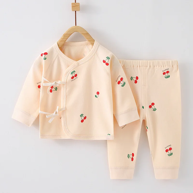 New Born Clothes For Girl Boy Spring Autumn Clothing New Pure Cotton Baby Split Set Cotton Newborn Baby Girl Boy Infant Casual