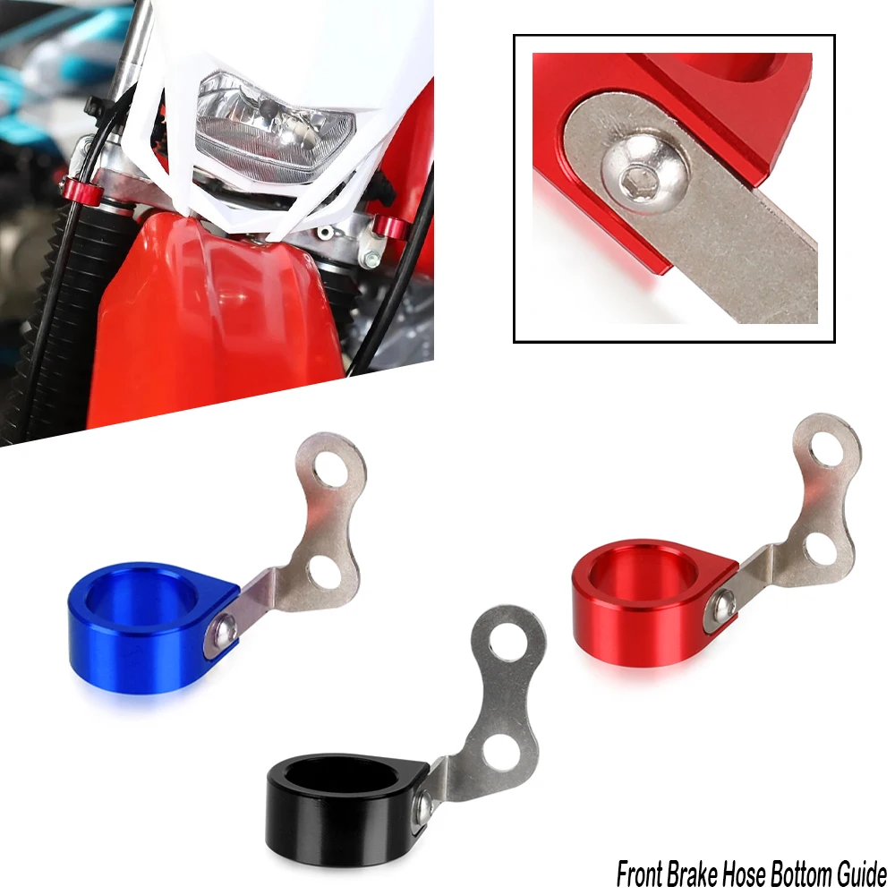 

Front Brake Hose Bottom Guide For HONDA CRM250AR XR250R XR400R XR600R CRM XR 250R 400R 600R Motorcycle Accessories CNC Aluminum