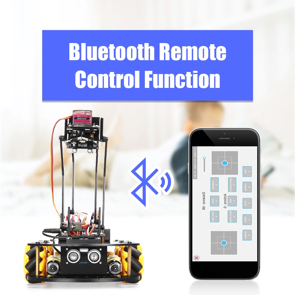 Smart Robot Car Kit for Arduino Programming Mechanical Arm Robot with 4WD Mecanum Wheels for Learning Education Automation Kits 4
