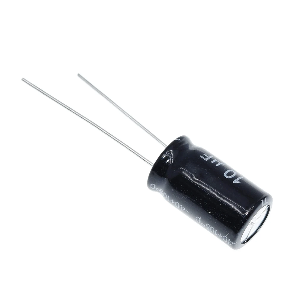 TZT 10PCS Higt quality 400V10UF 10*17mm 10UF 400V 10*17 Electrolytic capacitor