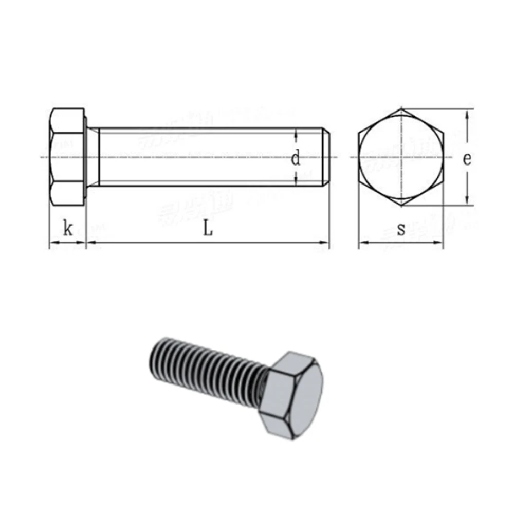 【Exclusive】 5-100Pcs/Lot Aluminium Alloy M5M6M8M10M12M16 Hexagon Bolt Din933 Mountain Bike Antirust Hexagonal Screw