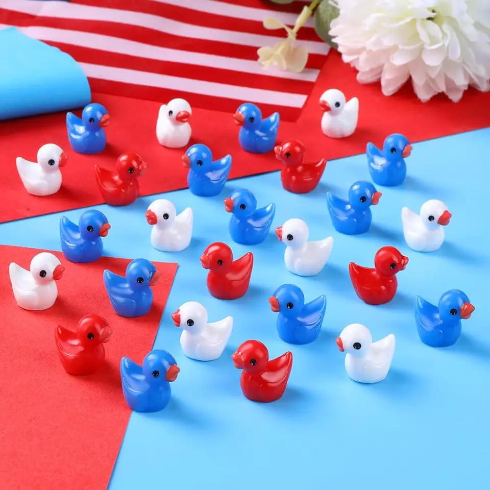 Euablfo 200 Figuras Mini Patos De Resina En 20 Colores – Perfectos Para Decorar Acuarios, Plantas, Casas De Muñecas Y Microjardines
