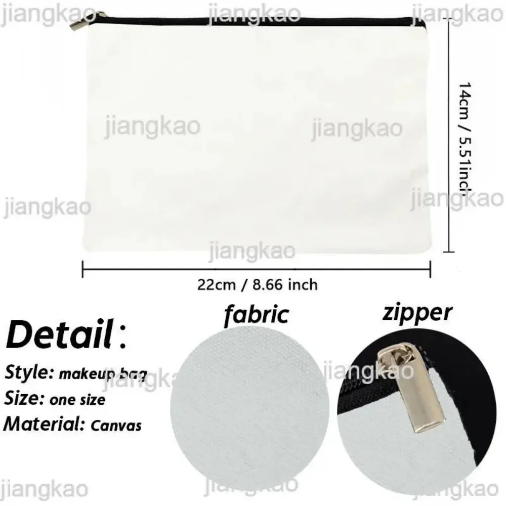 Personalised Makeup Bag Custom Name Cosmetic Case School Pencil Bags Travel Canvas Toiletry Pouch Teachers Day Gift for Teacher 3