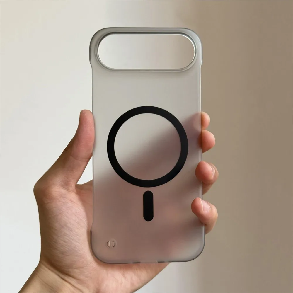 Ultra Thin Matte Frameless Magnetic Case with Magsafe Wireless Charging Compatibility