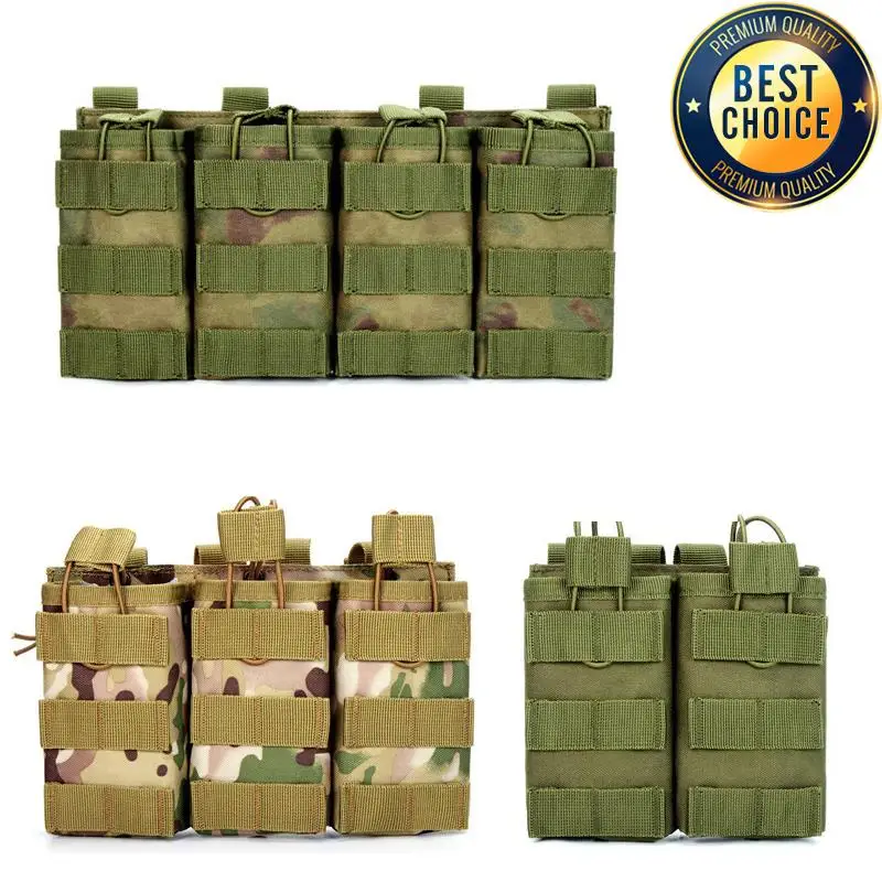 Magazine Pouch 1000D Tactical Double/Triple/Quadruple Airsoft Ak 7.62/5.56mm M4 Ar Rifle Hunting Accessories