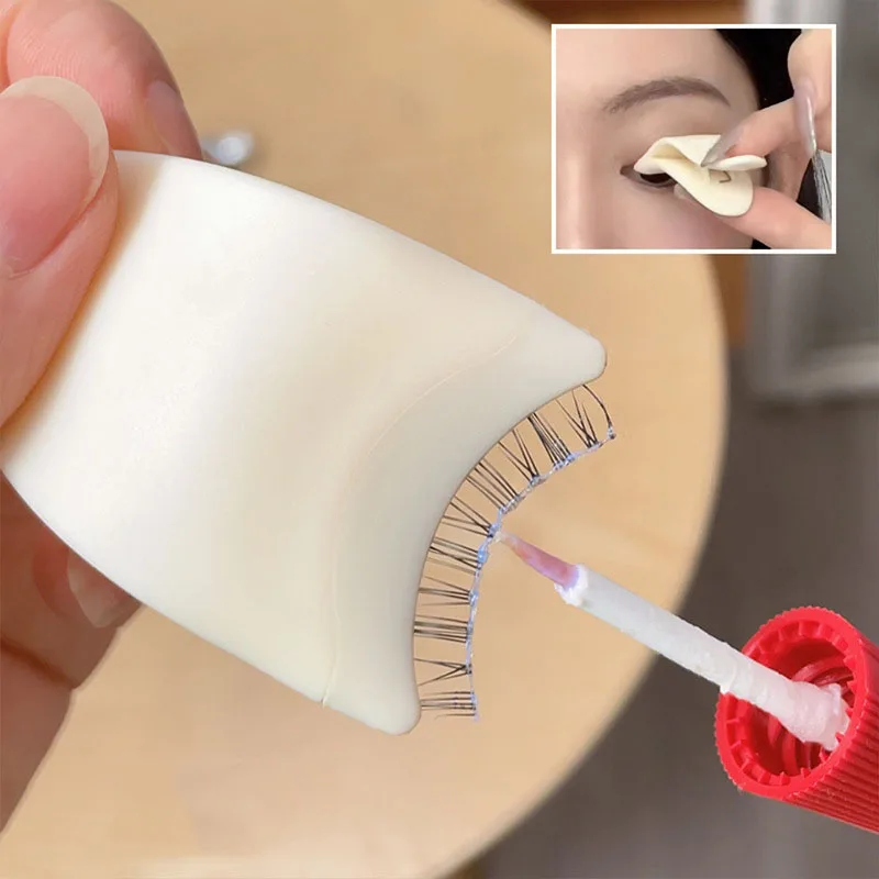 Paste False Eyelash Beauty Tools Fake Eyelash Applicator Tweezers Mascara Eyelashes Clip Aids Lashes Curler Makeup Cosmetic Tool eyelash curler precision tweezers makeup tool set eyelash accessories