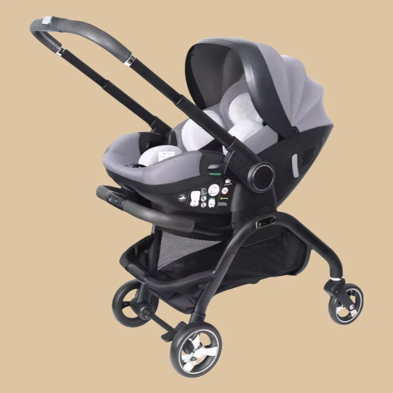 2025 new portable baby stroller Multifunctional detachable seat,can be used in car and stroller Foldable luxury baby stroller
