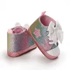 0-12M Newborn Baby Girl Boys Shoes Leopard Star Printed Bowknot Walking Soft-Soled First Walker Shoes 6