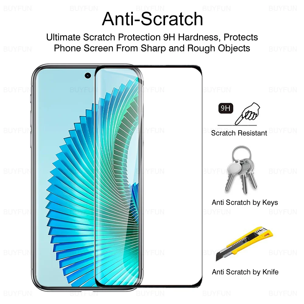 Magic6 Lite Curved Glass 6in1 Tempered Glass Case For Honor Magic6Lite Magic 6 7 Magic7 Light Magic7Lite Camera Screen Protector screen protector tempered glass camera lens protector case camera protector case camera lens case phone case phone protector cover