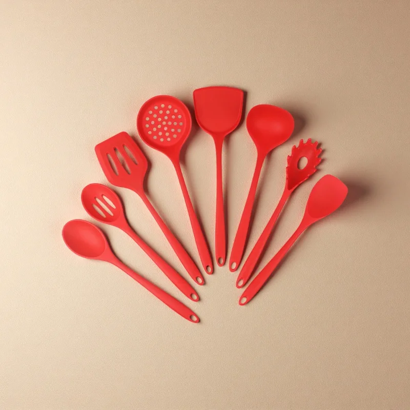 Silicone Kitchen Utensils Set - Non-Stick, Dishwasher Safe Cooking Tools