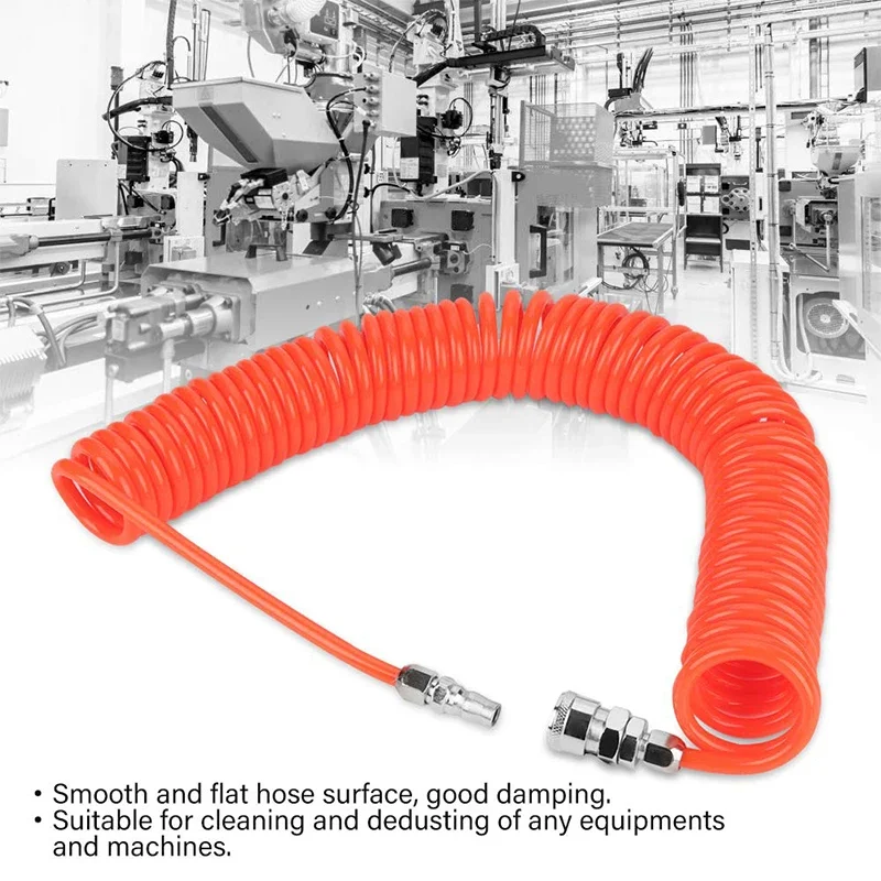 Long Spiral Pipe Air Compressor Hose Pneumatic Tools