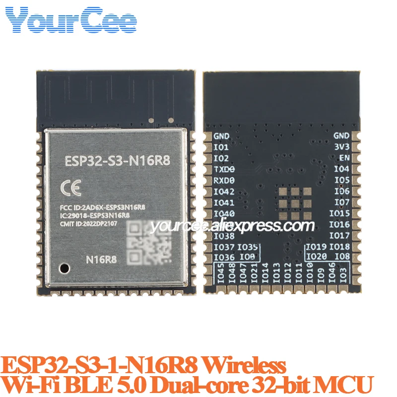 ตัวเลือกสินค้า บอร์ดพัฒนา ESP32-S3 Wi-Fi Bluetooth 5.0 32-bit