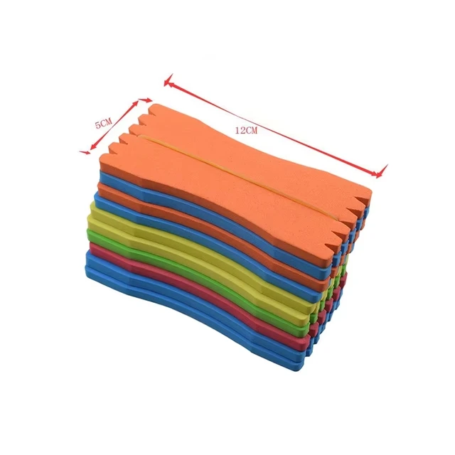 10/20 PCS Fishing Foam Spools 4.5cm/12cm Rounded Fishing Line Holder Storage Hook（random colour） 6