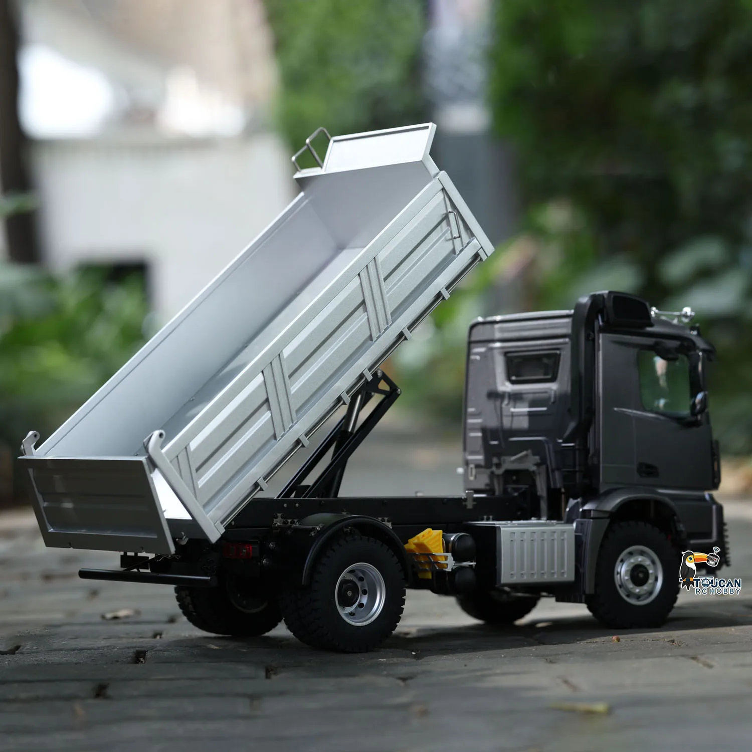 In Stock 1/14 Kabolite 5701 4x4 Remote Control Dumper Tipper RTR RC Dump Truck Sound Light System Lead Screw Gifts Toys Model 4
