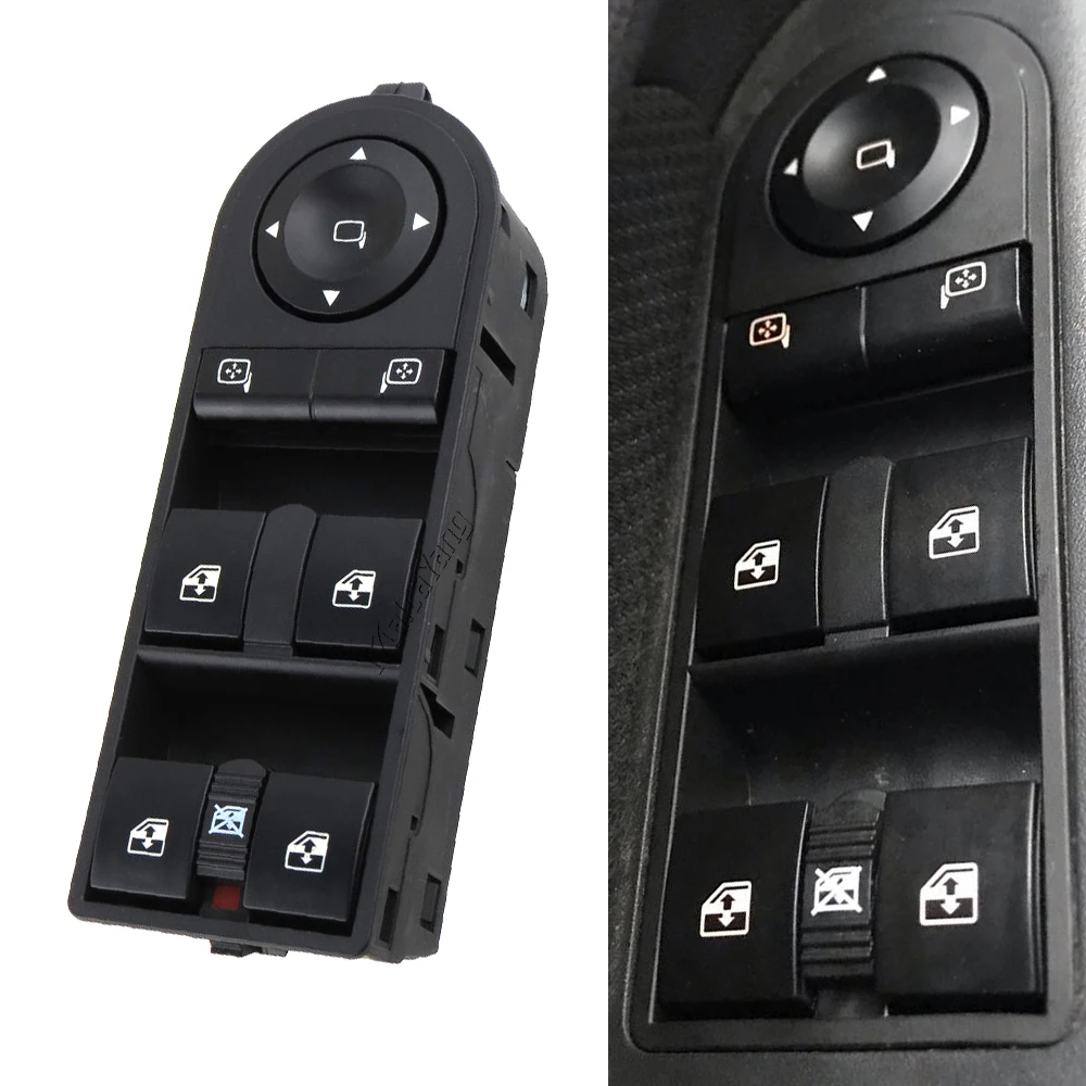 Electric Power Window Master Regulator Control Switch Button For