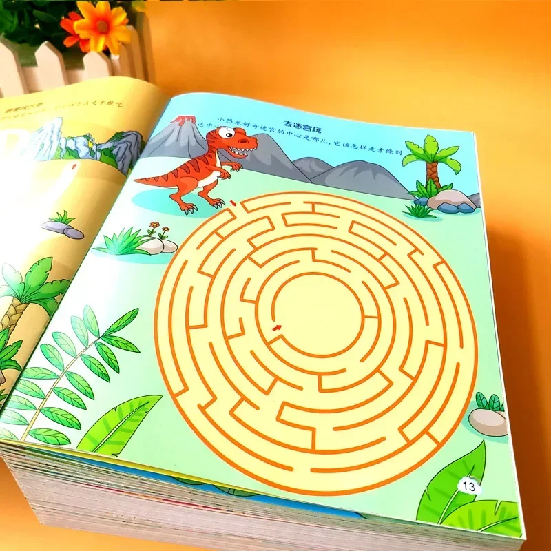 Maze To Improve Concentration Logical Thinking Training Books Great Adventure Left and Right Brain Development Educational Toys 3