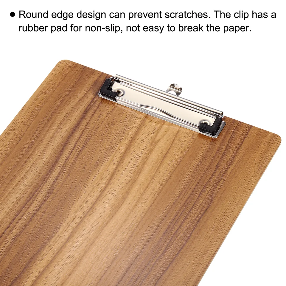 10 Pack Clipboard, Wooden Clipboard With Low Profile Clip And Hanging - View #7