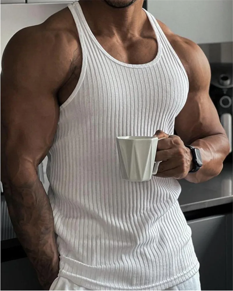 Chaleco Duradero De Alta Calidad Para Hombre, Camisetas Sin Mangas De Mezcla De Algodón Para Fitns, Gimnasio L ~ 3XL, Cordón Deportivo Sin Mangas Para Músculos - AliExprs