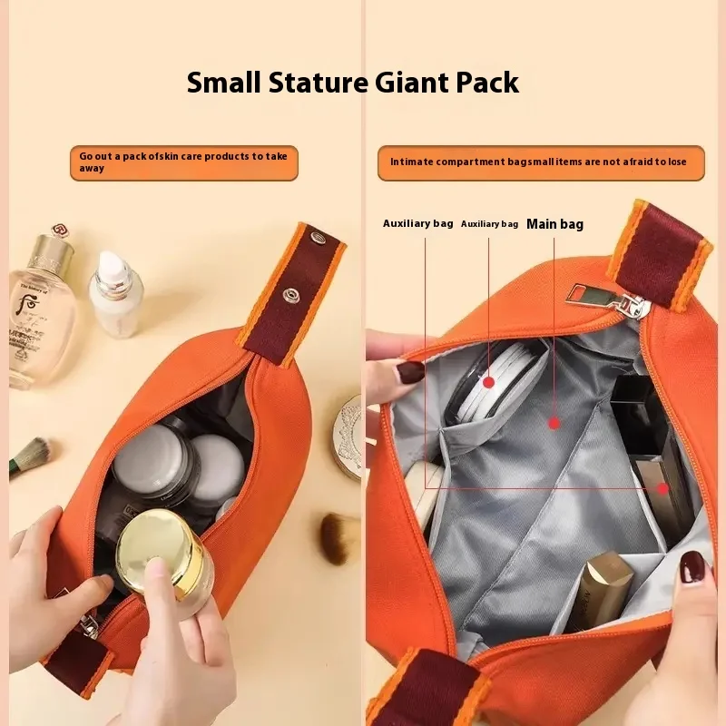 Cosmetic Bag Dustproof Zipper Handbag Simple And Convenient Ladies Toiletries Storage Tool Accessories Waterproof Travel 2