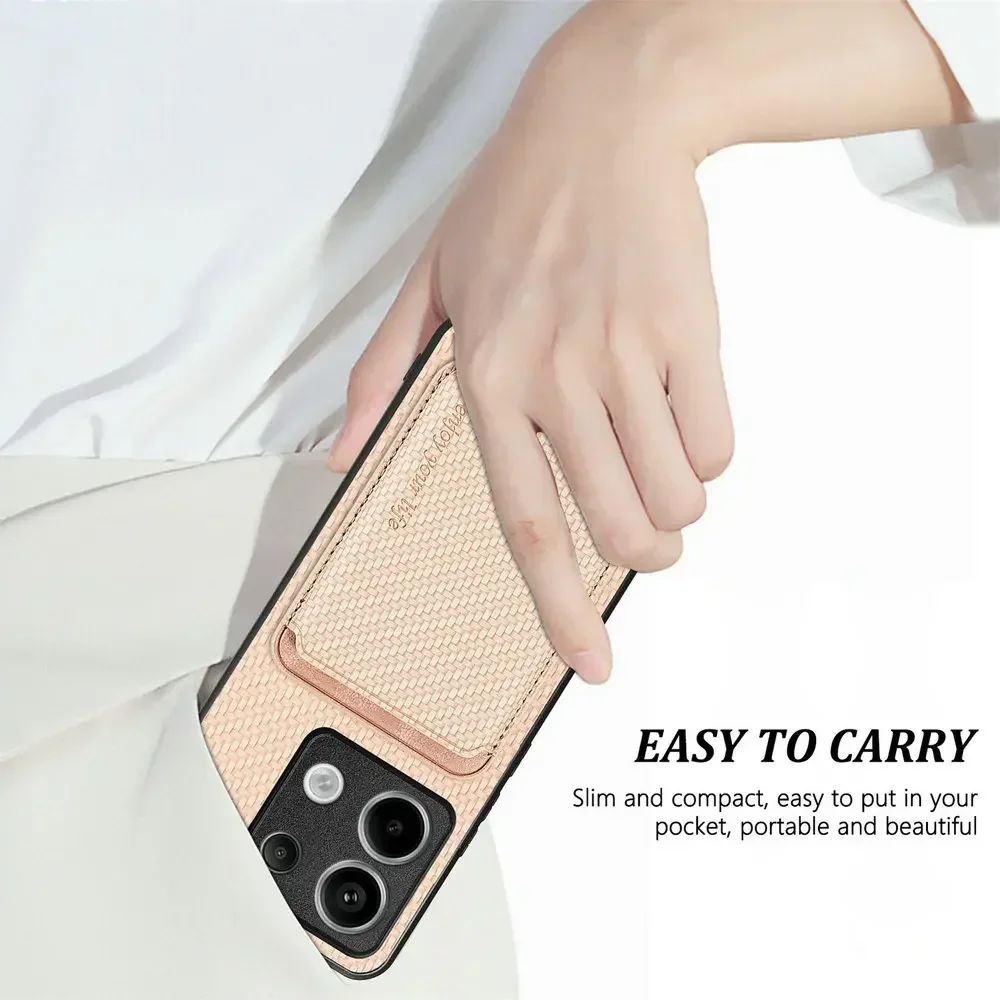 Luxury Leather Magnetic Detachable Card Holder Case